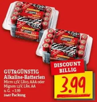 nah & gut Gut & Günstig Alkaline Batterien 24er Packung Angebot