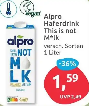 Budni Alpro Haferdrink This is not M*lk 1 Liter Angebot