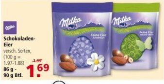 Multi Markt Milka Schokoladen Eier 86-90g Angebot