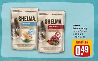 REWE Shelma katzennahrung Angebot