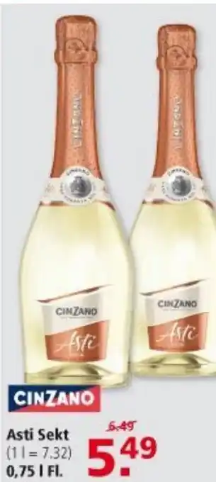 Multi Markt Cinzano Asti Sekt 0,75L Angebot