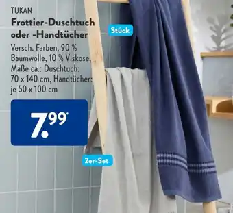 Aldi Süd Tukan Frottier Duschtuch oder Handtücher Angebot