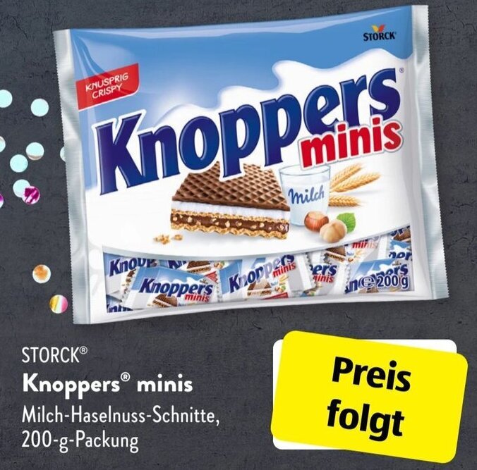 Storck Knoppers Minis 200 g Packung Angebot bei Aldi Süd