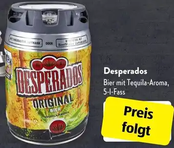 Aldi Süd Desperados Bier mit Tequila Aroma 5 L Fass Angebot