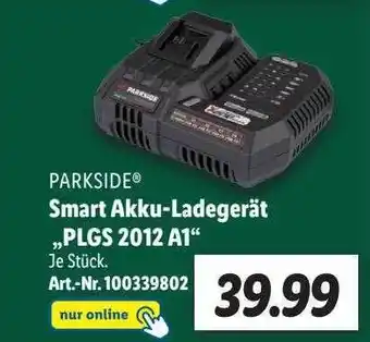 Lidl Parkside smart akku-ladergerät „plgs 2012 a1” Angebot