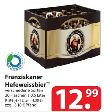 Famila Nord Ost Franziskaner Hefeweissbier 0,5L Angebot