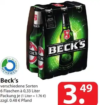 Famila Nord Ost Beck's 0,33L Angebot