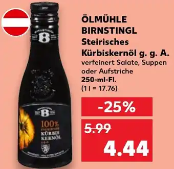 Kaufland Ölmühle Birnstingl Steirisches Kürbiskernöl g.g.A. 250 ml Fl. Angebot