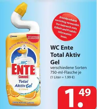 Famila Nord Ost WC Ente Total Aktiv Gel 750ml Angebot