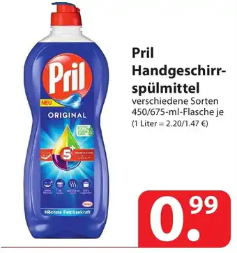 Famila Nord Ost Pril Handgeschirrspülmittel 450/675ml Angebot