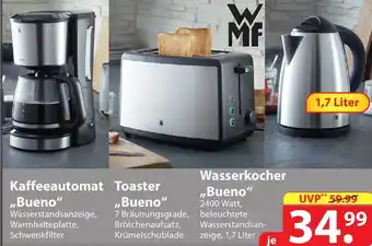 Famila Nord Ost Kaffeeautomat ,,Bueno", Toaster ,,Bueno" oder Wasserkocher ,,Bueno" Angebot