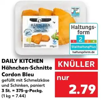 Kaufland Daily Kitchen Hähnchen Schnitte Cordon Bleu 375 g Packg. Angebot