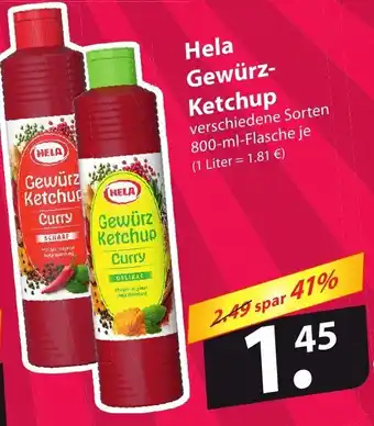 Famila Nord Ost Hela Gewürz Ketchup 800ml Angebot