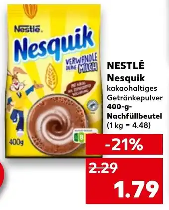 Kaufland Nestlé Nesquik 400 g Nachfüllbeutel Angebot