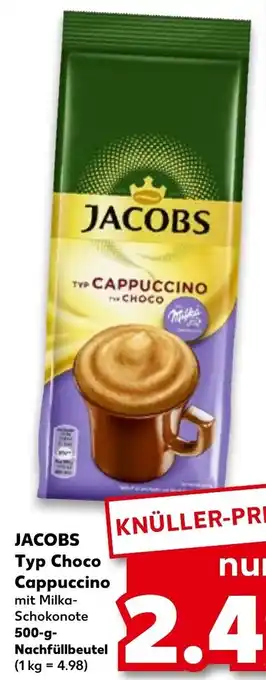 Kaufland Jacobs Tyo Choco Cappuccino 500 g Nachfüllbeutel Angebot