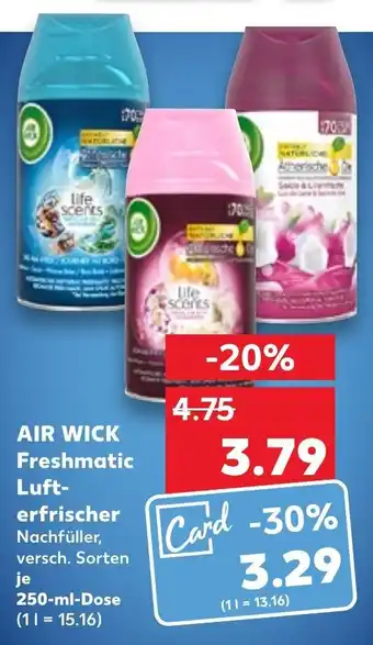 Kaufland Air Wick Freshmatic Lufterfrischer 250 ml Dose Angebot