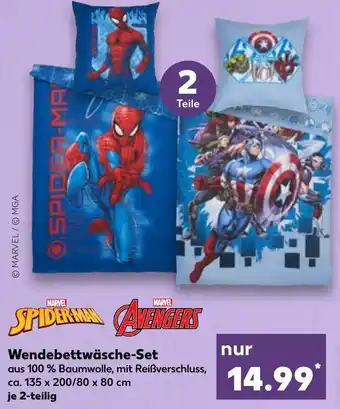 Kaufland Marvel Spiderman/Avengers Wendebettwäsche Set Angebot