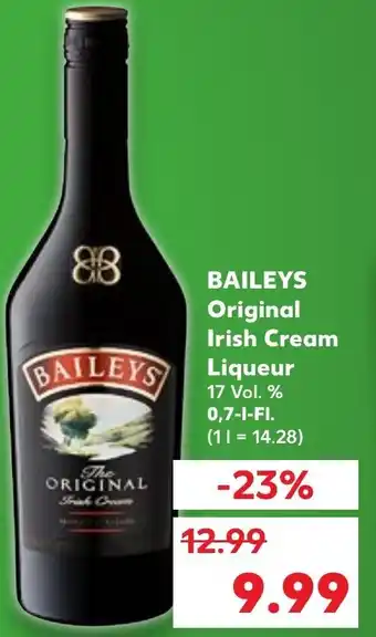 Kaufland Baileys Original Irish Cream Liqueur 0,7 L Fl. Angebot