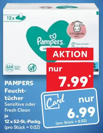 Kaufland Pampers Feuchttücher 12x52 St. Packg. Angebot