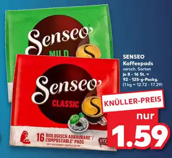 Kaufland Senseo Kaffeepads 92-125 g Packg. Angebot