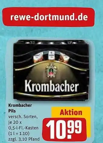 REWE Kaufpark Krombacher pils Angebot