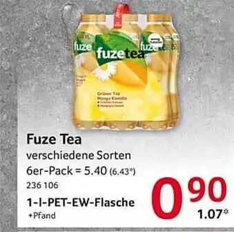 Selgros Fuze tea Angebot