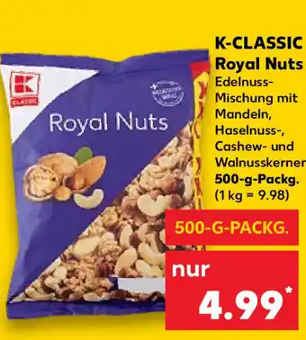 Kaufland K-Classic Royal Nuts 500 g Packg. Angebot