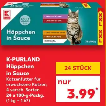 Kaufland K-Porland Häppchen in Sauce 24 x 100 g Packg. Angebot