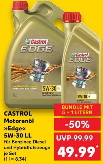 Kaufland Castrol Motorenöl>>Edge<< 5W 30 LL Angebot