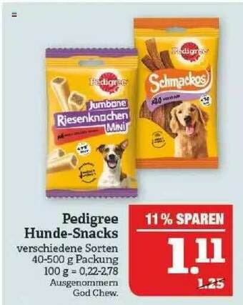 Marktkauf Pedigree Hunde-snacks Angebot