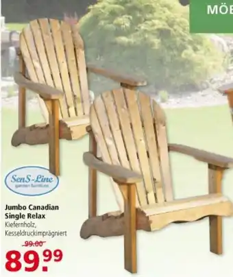 Multi Markt SenS-Line garden furniture Jumbo Canadian Single Relax Angebot