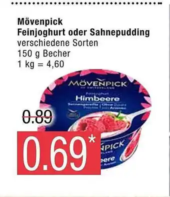 Marktkauf Mövenpick feinjoghurt oder sahnepudding Angebot