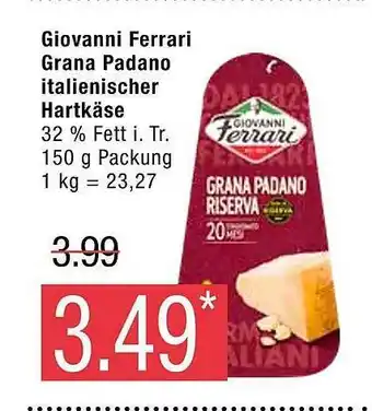 Marktkauf Giovanni ferrari grana padano italienischer hartkäse Angebot