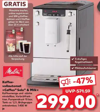 Kaufland Melitta Kaffeevollautomat Caffeo Solo & Milk Angebot