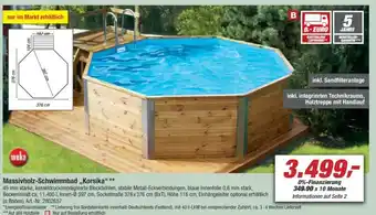 toom Baumarkt Massivholz Schwimmbad Korsika Angebot