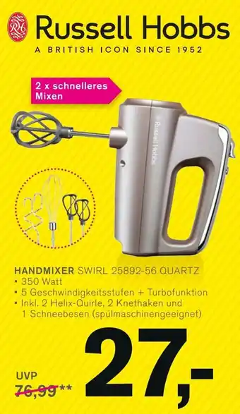 KODi Russell Hobbs Handmixer Swirl 25892-56 Quartz Angebot