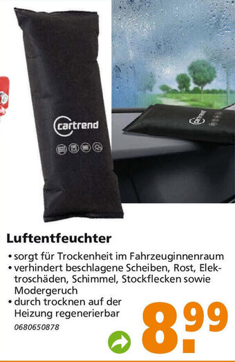 Globus Baumarkt Cartrend Luftentfeuchter Angebot