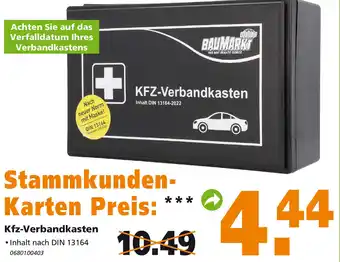 Globus Baumarkt KFZ Verbandkasten Angebot