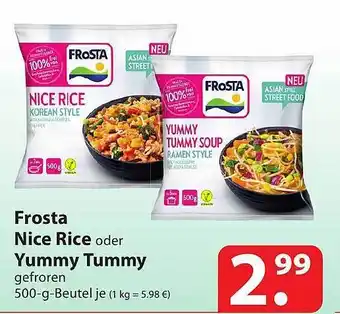 Famila Nord Ost Frosta nice rice oder yummy tummy Angebot