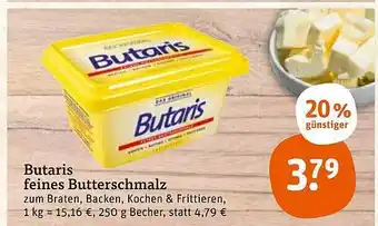 tegut Butaris feines butterschmalz Angebot