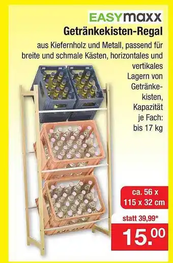 Zimmermann Easymaxx getränkekisten-regal Angebot