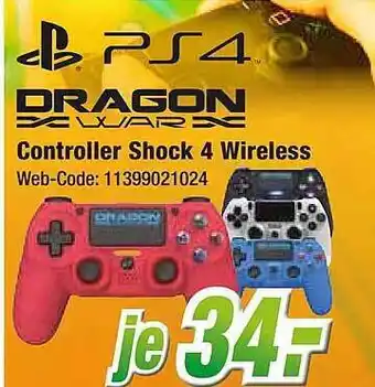 Expert Klein Ps4 dragon warx controller shock 4 wireless Angebot