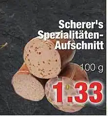 Edeka Scherer Schrer's spezialitäten-aufschnit Angebot