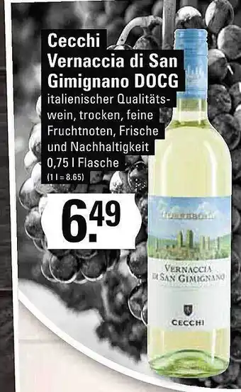 Meyer's Frischemarkt Cecchi vernaccia di san gimignano docg Angebot