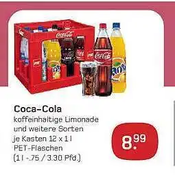 akzenta Coca-cola koffeinhaltige limonade und weitere sorten je kasten Angebot