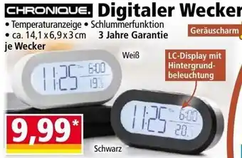 Norma Chronique Digitaler Wecker Angebot