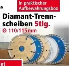 Norma Kraft Werkzeuge Diamant Trennscheiben 5tlg. Angebot