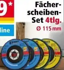 Norma Kraft Werkzeuge Fächerscheiben Set 4tlg. Angebot