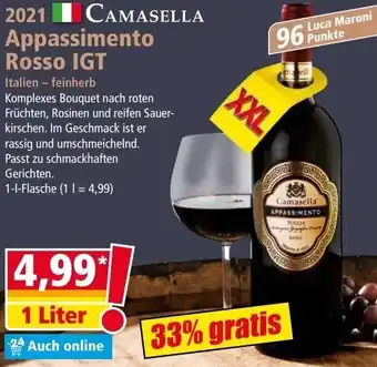 Norma Camasella 2021 Appassimento Rosso IGT 1 Liter Angebot