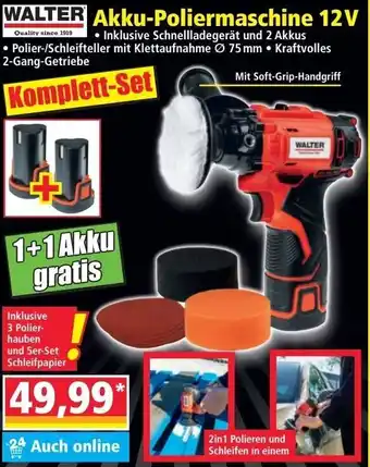 Norma Walter Akku Poliermaschine 12 V Angebot